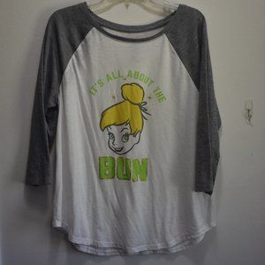 Disney parks tinker bell 3/4 sleeve. XL